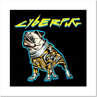 CyberPug Posters and Art